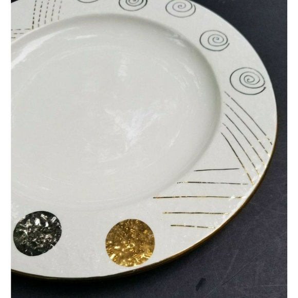 Laurie Gates Designs Plate White Gold Silver - Picture 3 of 8